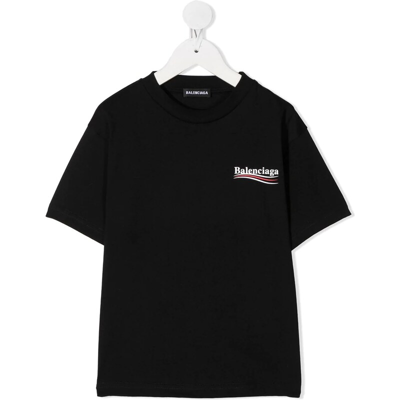 Balenciaga kids t-shirt con logo - nero farfetch t-shirt maniche corte neri  - Stileo.it