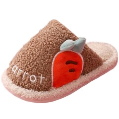 Pantofole Ragazze Inverno Warm Bambini Bambine Peluche Antiscivolo Scarpe di Cotone Caldo Comfort Slipper 